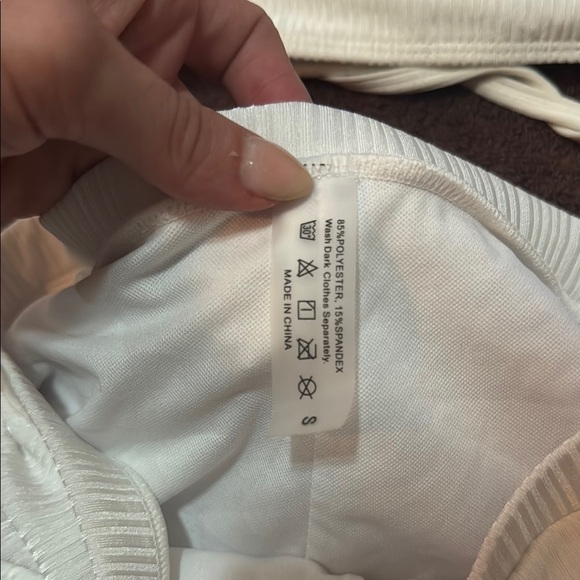 White Ruched Bikini Set - Picture 2 of 5